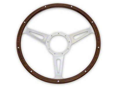 Scott Drake Corso Feroce Shelby Style Wood and Aluminum Steering Wheel; 15-Inch (65-73 Mustang)