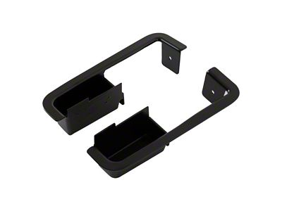 Scott Drake Deluxe Interior Door Cups; Black (1970 Mustang)