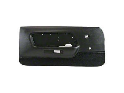 Scott Drake Deluxe Interior Door Panels; Black (1970 Mustang)