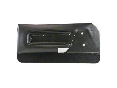 Scott Drake Deluxe Interior Door Panels; Black (71-73 Mustang)