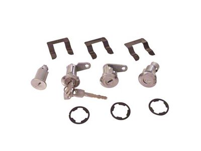 Scott Drake Door Lock, Ignition Cylinder and Trunk Lock Set (67-69 Mustang)