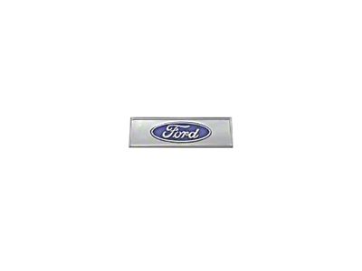 Scott Drake Ford Logo Door Sill Plate Emblem; Blue (67-73 Mustang)