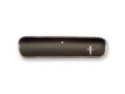 Scott Drake Glove Box Door with Running Horse Emblem; Black (64-65 Mustang)