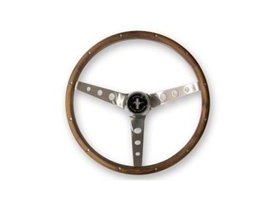Scott Drake Grant 15-Inch Steering Wheel; Wood (64-73 Mustang)