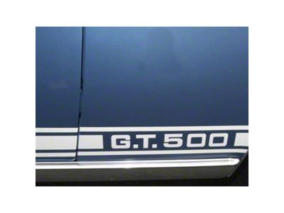 Scott Drake GT500 Stripe Kit; Black (Late 67-68 Mustang)