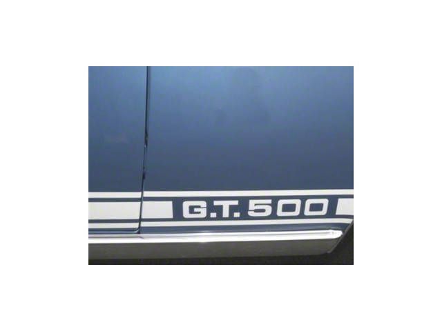 Scott Drake GT500 Stripe Kit; White (69-70 Mustang)