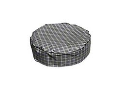 Scott Drake Heavy Duty 14-Inch Spare Tire Cover; Plaid (64-73 Mustang)