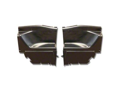 Scott Drake Interior Rear Quarter Trim Panels; ABS Plastic (69-70 Mustang Sportsroof)