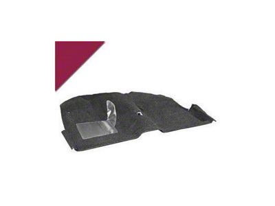 Scott Drake Molded Carpet Kit; Maroon (65-67 Mustang Coupe)