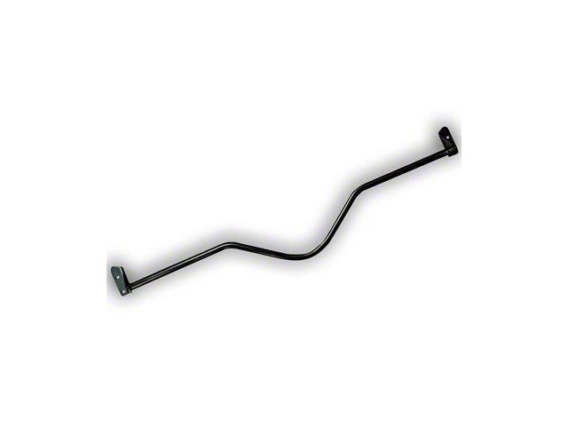 Scott Drake Monte Carlo Bar; Curved; Black (67-68 Mustang)