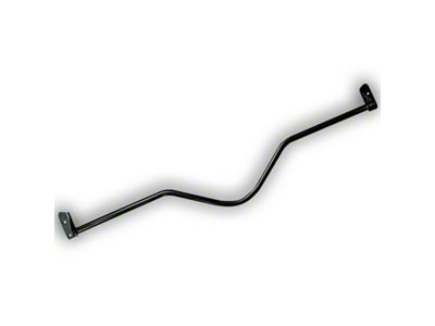 Scott Drake Monte Carlo Bar; Curved; Black (69-70 Mustang)