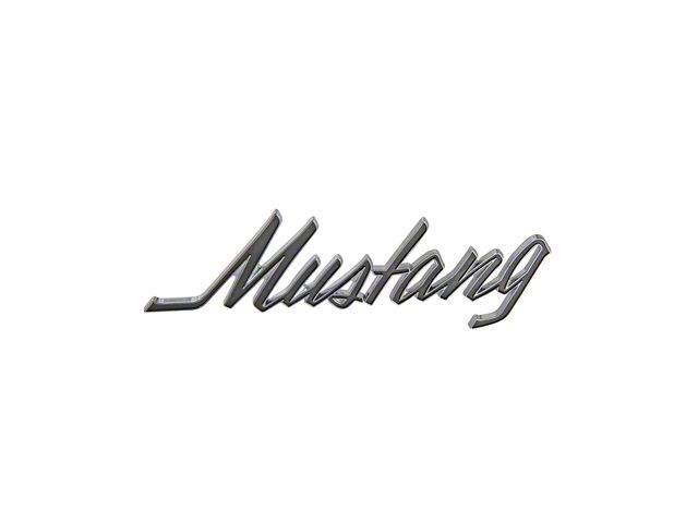 Scott Drake Mustang Script Fender/Trunk Emblem (69-73 Mustang)