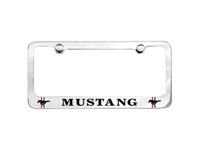 Scott Drake Mustang Tri-Bar License Frame (Universal; Some Adaptation May Be Required)