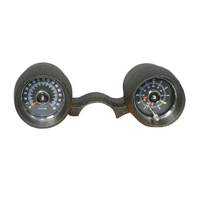 Scott Drake Ecklers Rally Pac Gauges; 6000 RPM; Black C6ZZ-10B960TBK ...