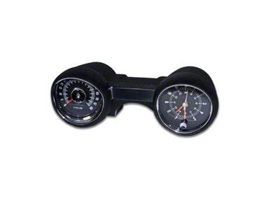 Scott Drake Rally Pac Gauges; 8000 RPM; Black (1965 V8 Mustang)