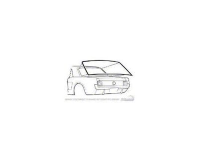 Scott Drake Rear Window Seal (64-68 Mustang Coupe)