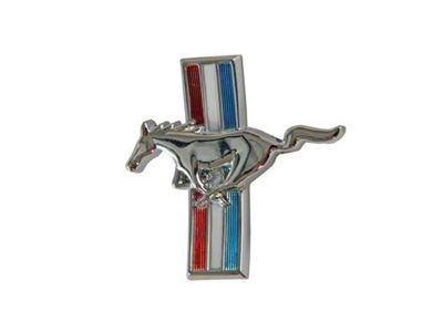 Scott Drake Running Horse Glove Box Emblem; Curved (64-66 Mustang)
