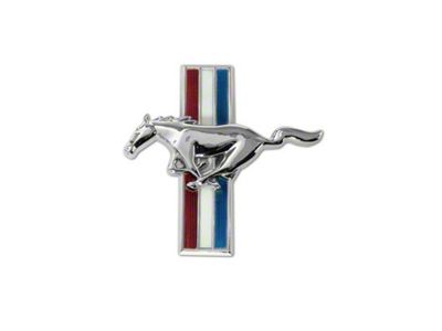 Scott Drake Running Horse Glove Box Emblem; Flat (65-66 Mustang)
