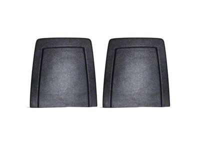 Scott Drake Seat Back Panels; Black (72-73 Mustang)