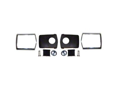 Scott Drake Seat Belt Buckle Restoration Kit; Deluxe Chrome (68-70 Mustang)