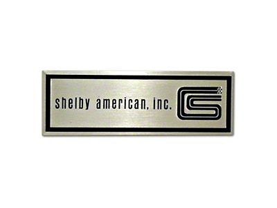 Scott Drake Shelby Logo Door Sill Plate Emblem (65-66 Mustang)