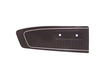 Scott Drake Standard Interior Door Panels; Black (64-65 Mustang)