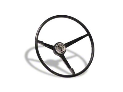 Scott Drake Standard Steering Wheel; Black (1967 Mustang)