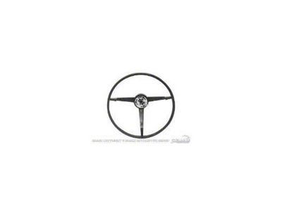 Scott Drake Standard Steering Wheel; Black, Generator (1964 Mustang)