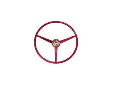 Scott Drake Standard Steering Wheel; Dark Red (1966 Mustang)
