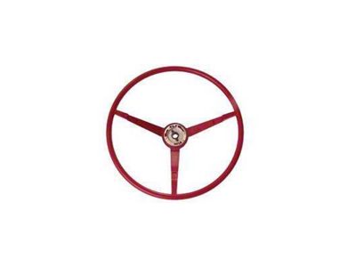 Scott Drake Standard Steering Wheel; Dark Red (1966 Mustang)