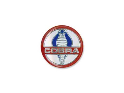 Scott Drake Steering Wheel Emblem; Cobra Logo (65-73 Mustang)