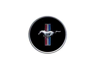 Scott Drake Steering Wheel Emblem; Tri-Bar Pony (1968 Mustang)