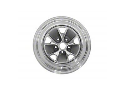 Scott Drake Styled Steel Argent and Black Wheel; 15x8 (64-73 Mustang)