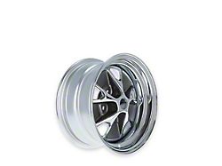 Scott Drake Styled Steel Charcoal and Black Wheel; 14x7 (64-73 Mustang)