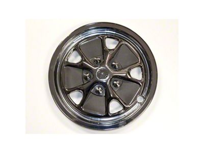 Scott Drake Styled Steel Plastic Wheel Hub Caps; 14-Inch (64-67 Mustang)
