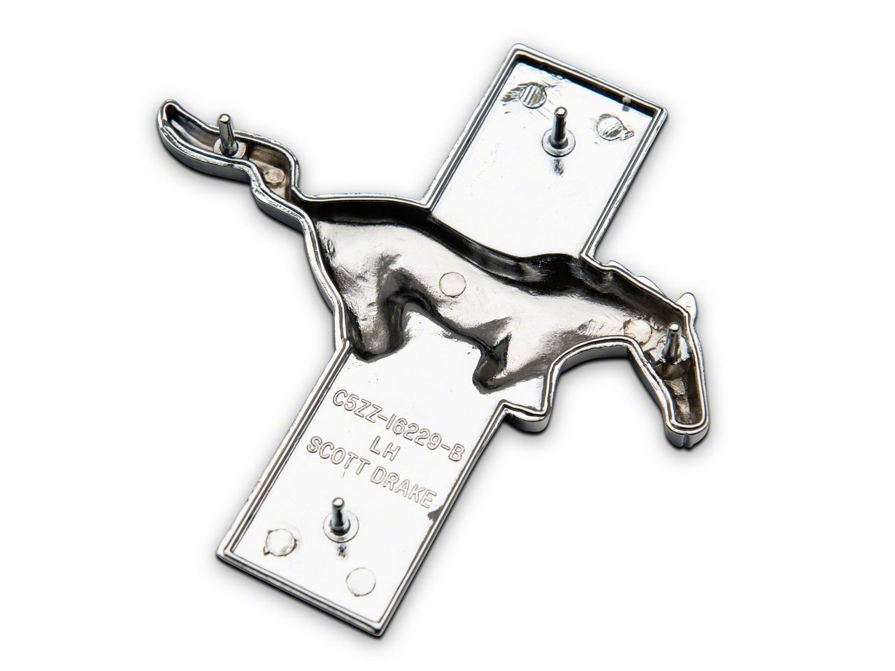 Checkered Flag Men's Ford Mustang Cap Tri-Bar Pony Adjustable Blue Hat, Blue,white, One Size