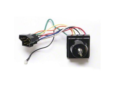 Scott Drake Variable Windshield Wiper Switch with Washer Control; 2-Speed (64-66 Mustang)