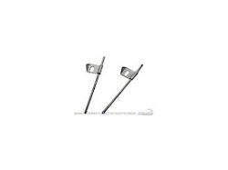 Scott Drake Windshield Washer Nozzles; Steel Tips (1966 Mustang)