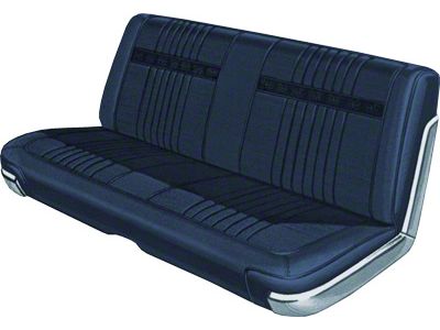 Seat Cover - Front Bench Seat Only - Ford Galaxie 500 2 Door Hardtop - Blue 154