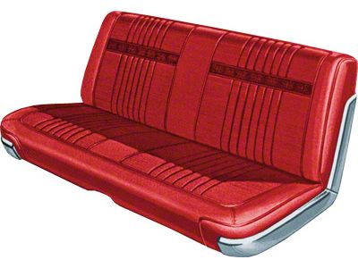 Seat Cover - Front Bench Seat Only - Ford Galaxie 500 2 Door Hardtop - Red 153