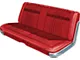 Seat Cover - Front Bench Seat Only - Ford Galaxie 500 2 Door Hardtop - Red 153