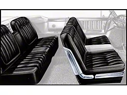 Seat Covers - Front Bucket Seats Only - Ford Galaxie 500 XL- Black 60S
