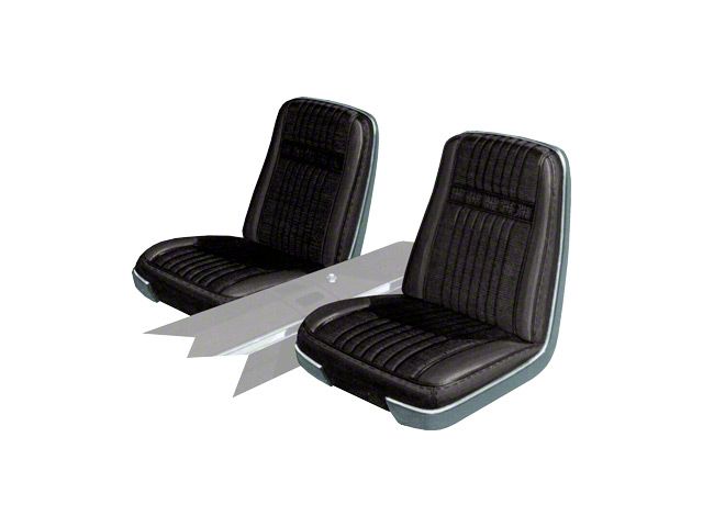 Seat Covers - Front Buckets Only - Ford Galaxie 500 XL - Black 101