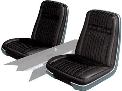 Seat Covers - Front Buckets Only - Ford Galaxie 500 XL - Black 101