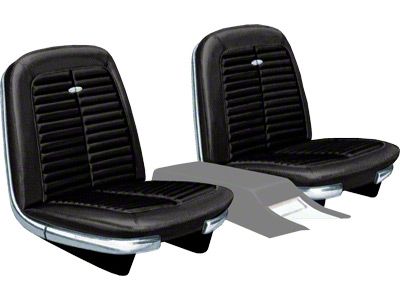 Seat Covers - Front Buckets Only - Ford Galaxie 500 XL - Black 60S