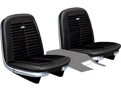 Seat Covers - Front Buckets Only - Ford Galaxie 500 XL - Black 60S