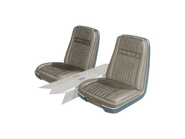 Seat Covers - Front Buckets Only - Ford Galaxie 500 XL - Parchment 161