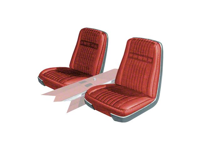 Seat Covers - Front Buckets Only - Ford Galaxie 500 XL - Red 153