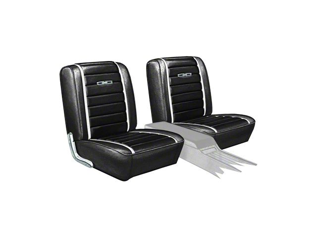 Seat Covers - Pair Of Front Bucket - Fairlane Sports Coupe - Black L-958