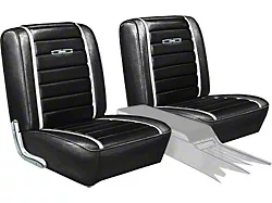 Seat Covers - Pair Of Front Bucket - Fairlane Sports Coupe - Black L-958